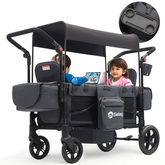 Sekey 80KG Foldable Stroller for 2 Children with Seating, 6060